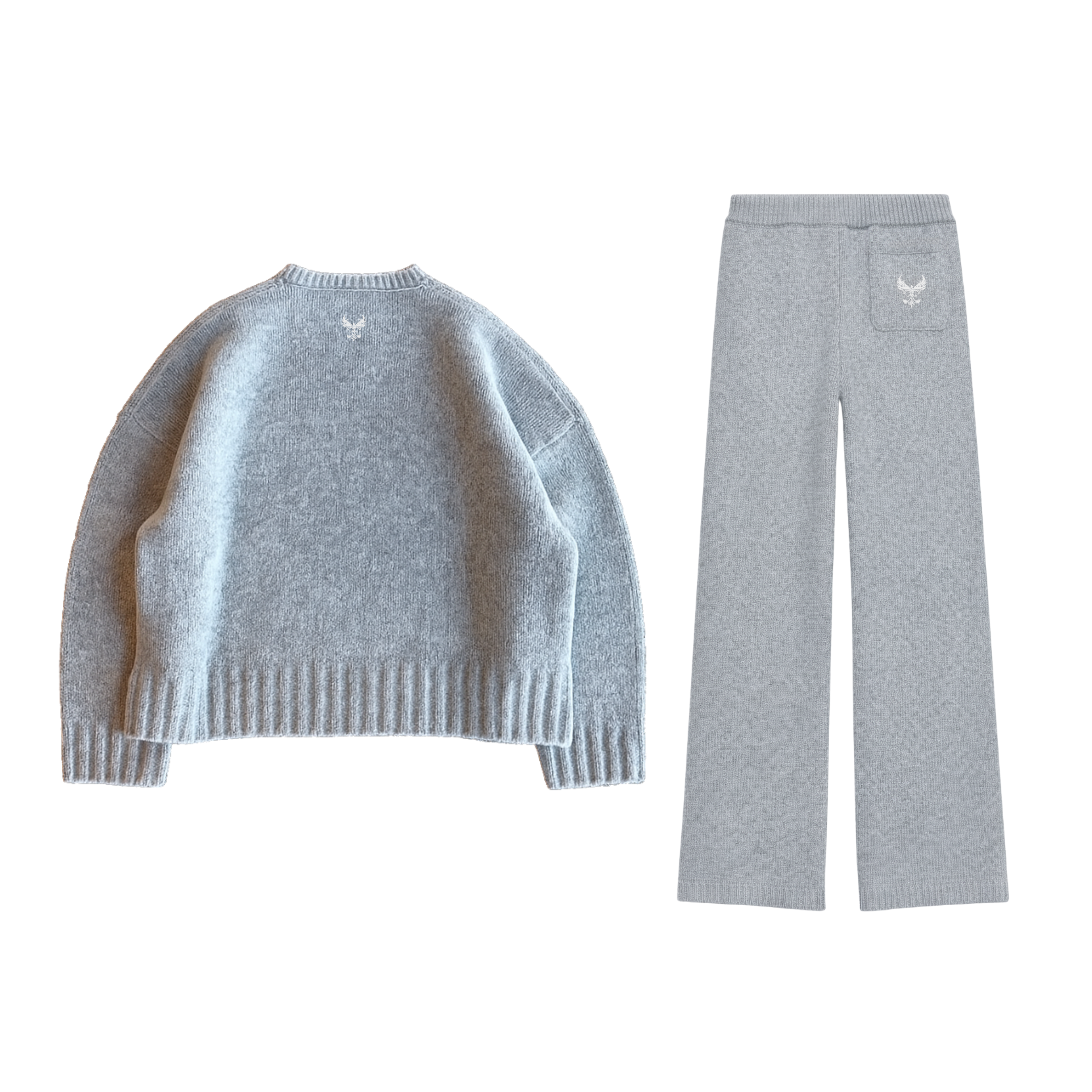 Gray Knitwear Set