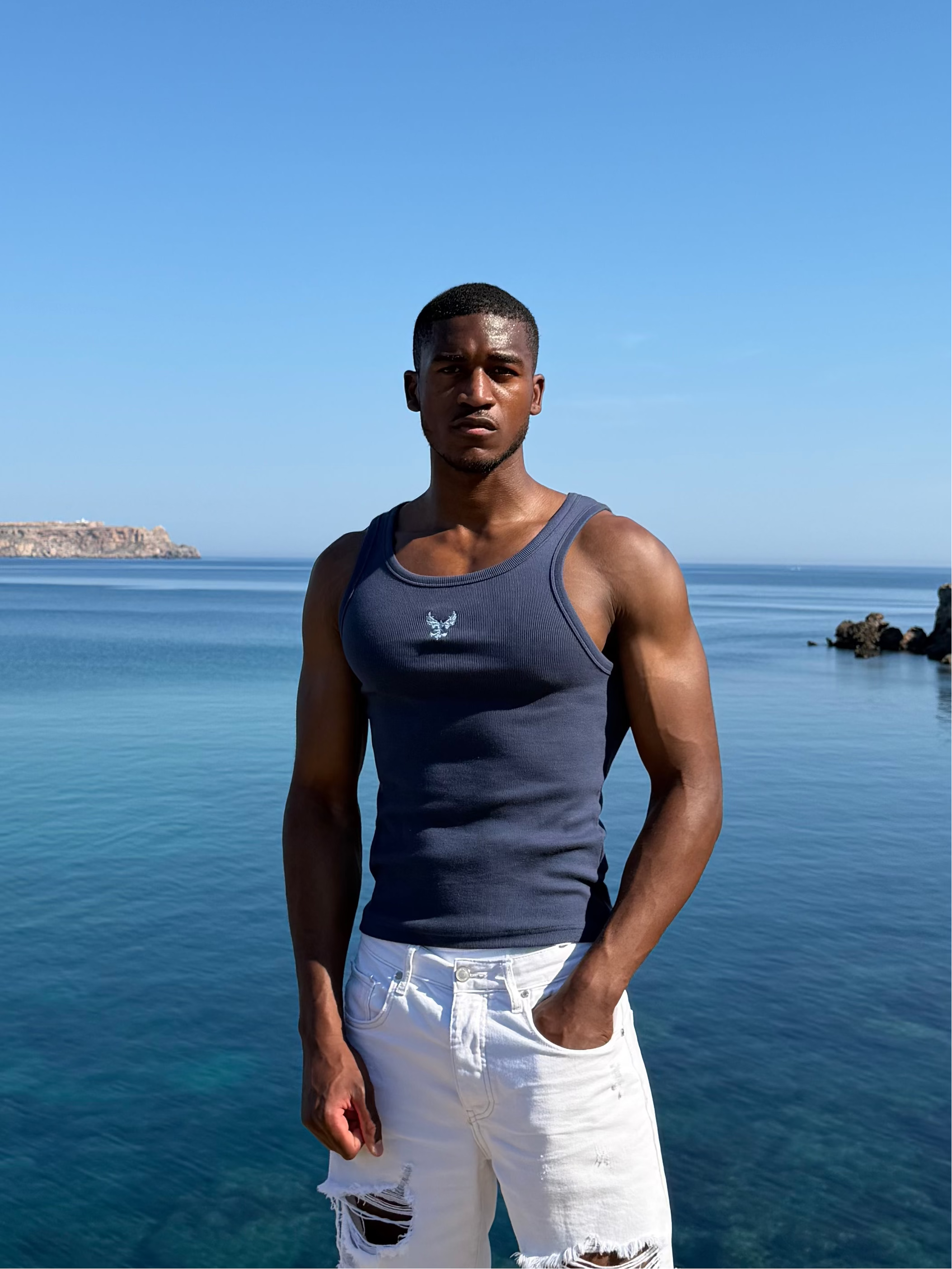 Navy Tank Top